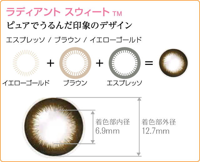 ピュアでうるんだ印象のデザイン。ラディアントスウィート